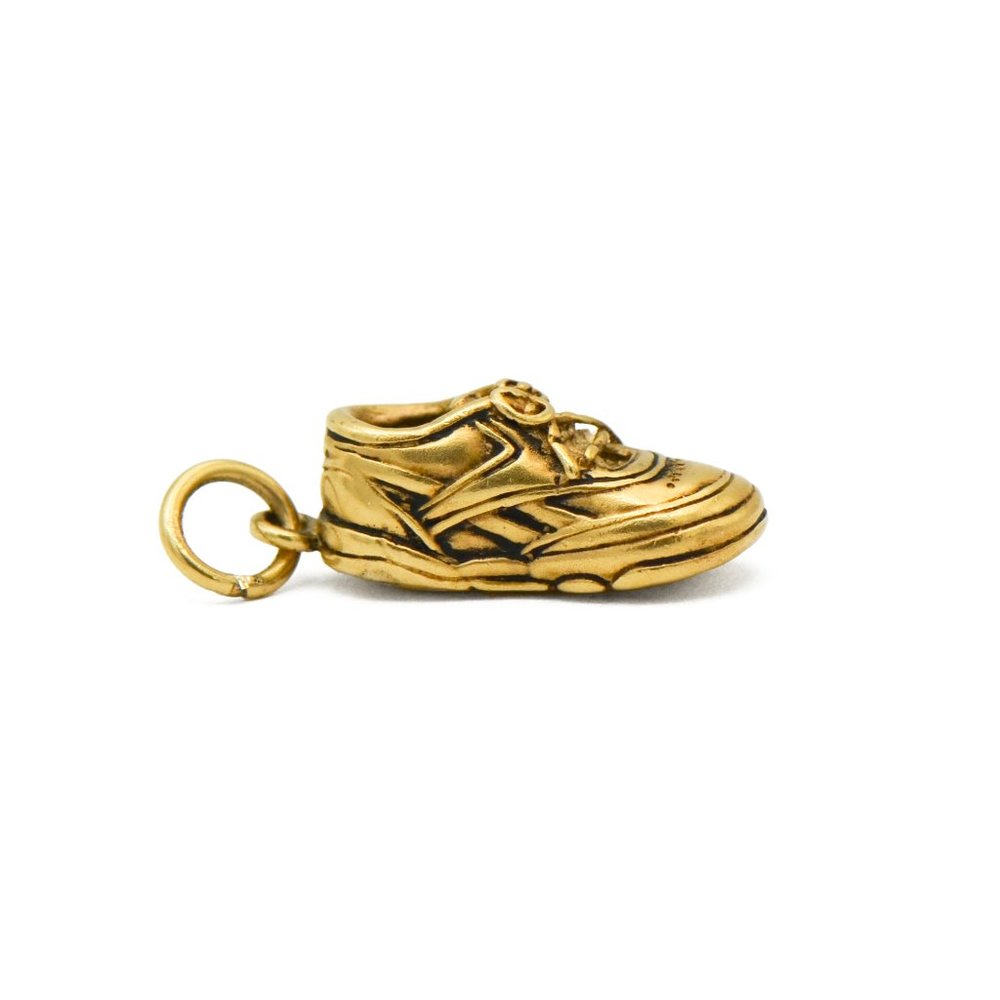 Yellow Gold  Track  Shoe Charm